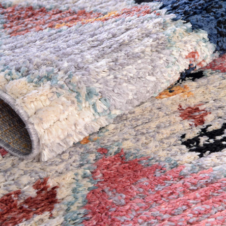 Multicolor 2' 7 x 10' Morocco Runner Area Rug 100% Polyester Traditional Classic Carpet for Moroccan Inspired Interior Design Home Decor for Sale at Rug Engine