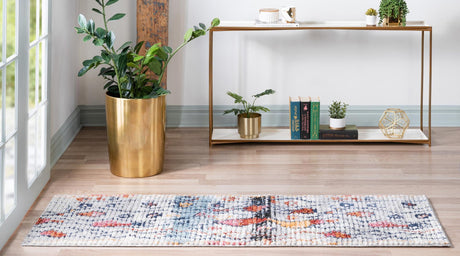 Multicolor 3' x 10' Morocco Runner Area Rug 100% Polyester Traditional Classic Carpet for Moroccan Inspired Interior Design Home Decor for Sale at Rug Engine