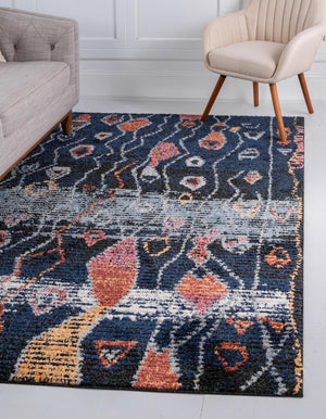 Navy Blue 2' 2 x 3' 1 Morocco Rectangle Rug