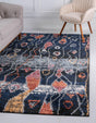 Navy Blue 2' 2 x 3' 1 Morocco Rectangle Rug