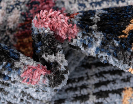 Navy Blue 2' 7 x 10' Morocco Runner Area Rug 100% Polyester Traditional Classic Carpet for Moroccan Inspired Interior Design Home Decor for Sale at Rug Engine