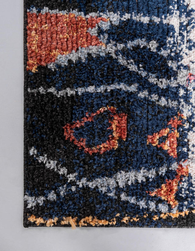 Navy Blue 2' 2 x 6' 1 Morocco Runner Rug