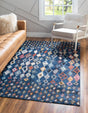 Navy Blue 2' 2 x 3' 1 Morocco Rectangle Rug