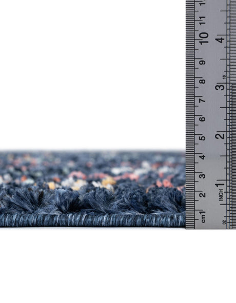 Navy Blue 4' 1 x 6' 1 Morocco Rectangle Area Rug 100% Polyester Traditional Classic Carpet for Moroccan Inspired Interior Design Home Decor for Sale at Rug Engine