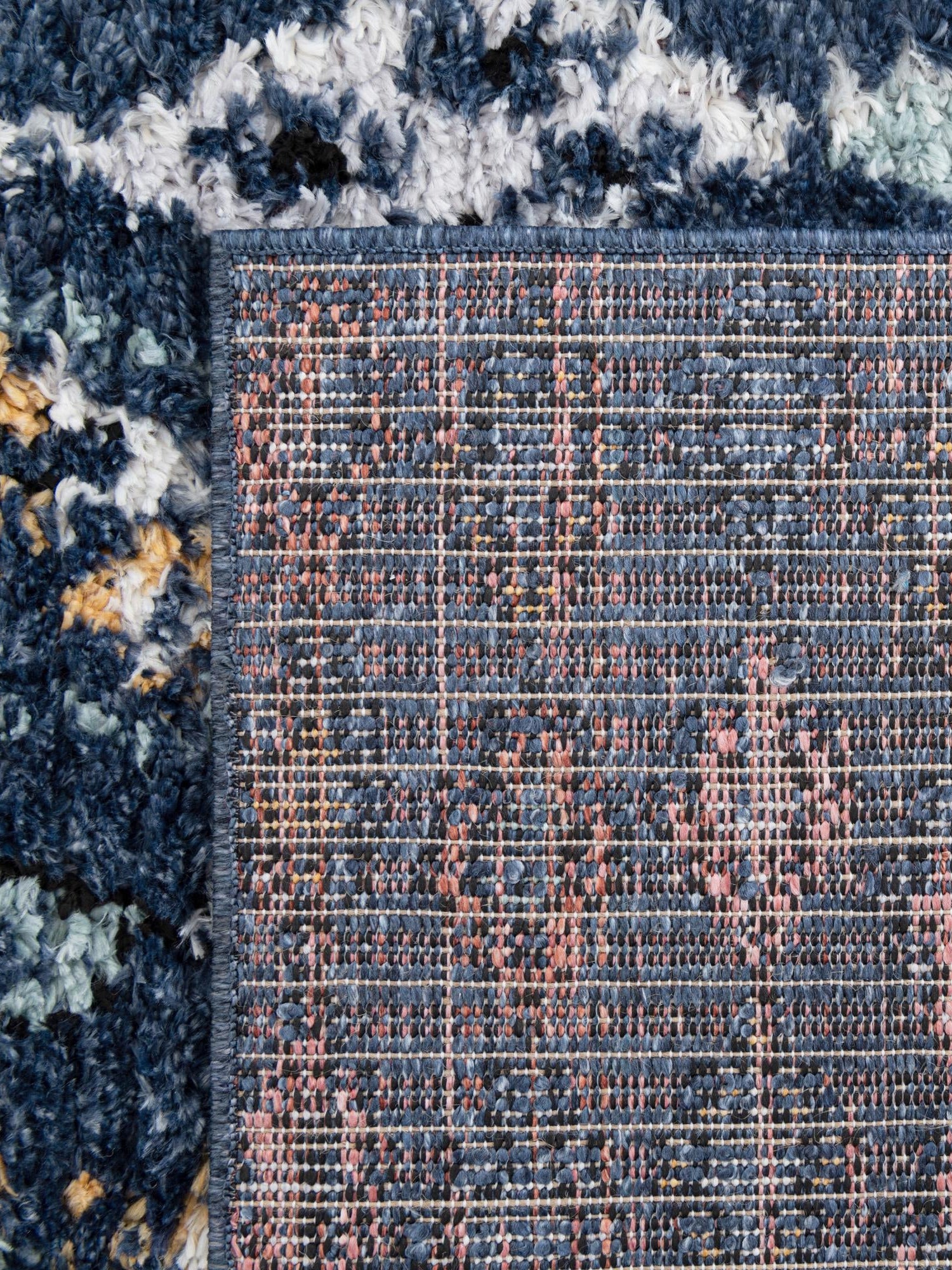 Navy Blue 4' 1 x 6' 1 Morocco Rectangle Area Rug 100% Polyester Traditional Classic Carpet for Moroccan Inspired Interior Design Home Decor for Sale at Rug Engine