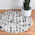 Ivory 4' 1 x 4' 1 Morocco Round Rug