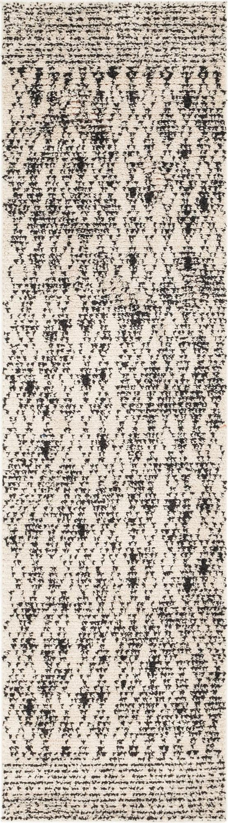 Ivory 3' x 10' Morocco Runner Area Rug 100% Polyester Traditional Classic Carpet for Moroccan Inspired Interior Design Home Decor for Sale at Rug Engine