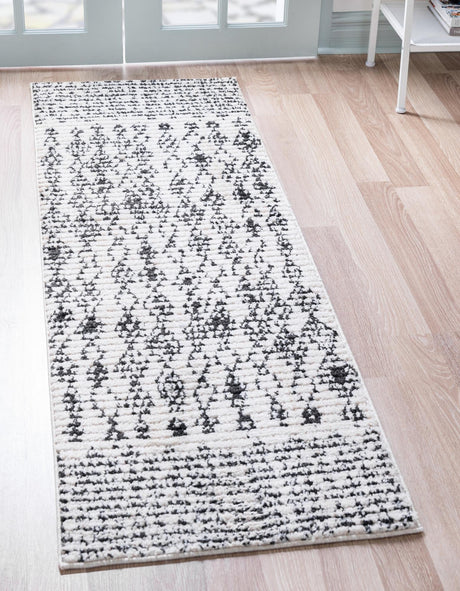 Ivory 3' x 10' Morocco Runner Rug
