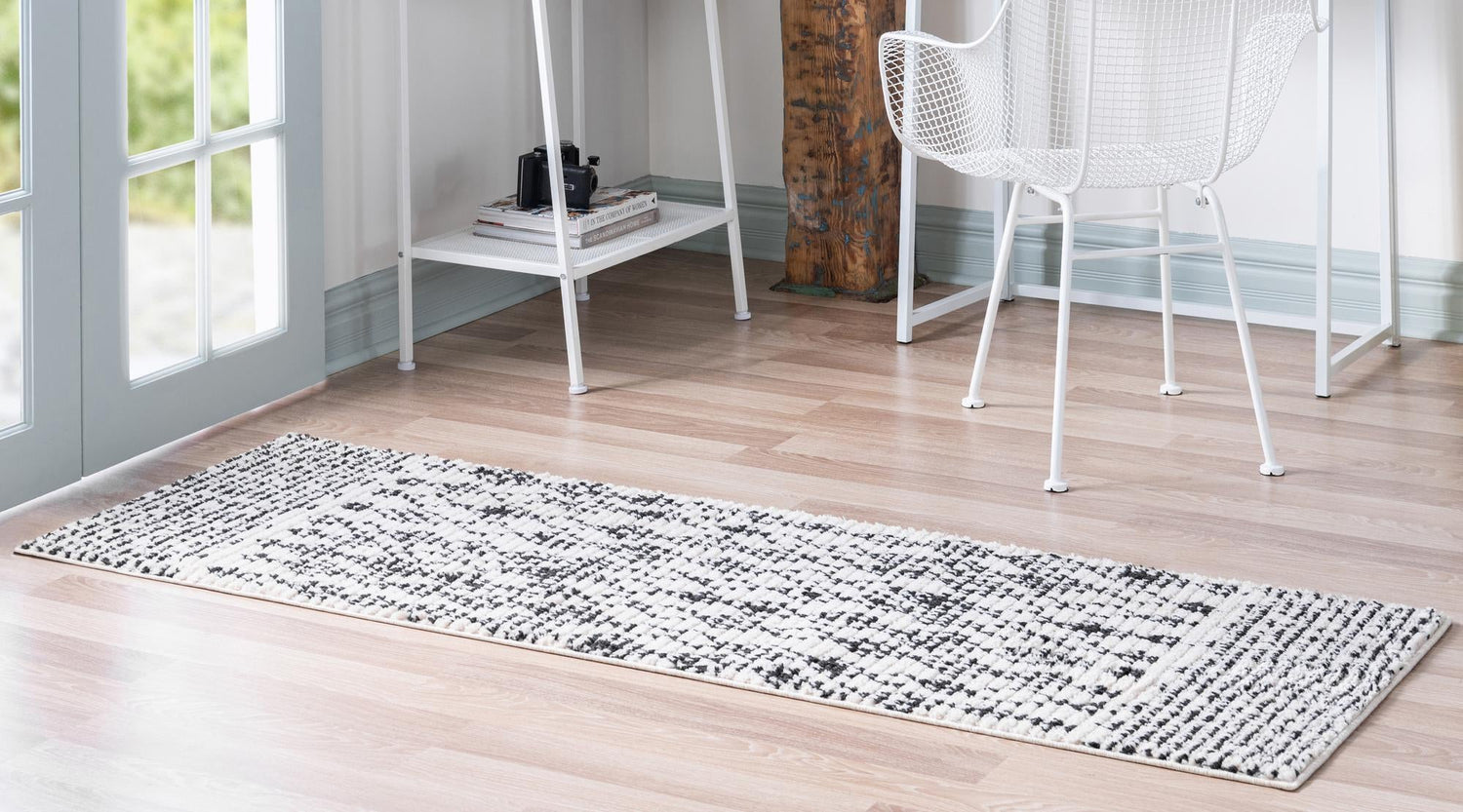 Ivory 3' x 10' Morocco Runner Area Rug 100% Polyester Traditional Classic Carpet for Moroccan Inspired Interior Design Home Decor for Sale at Rug Engine