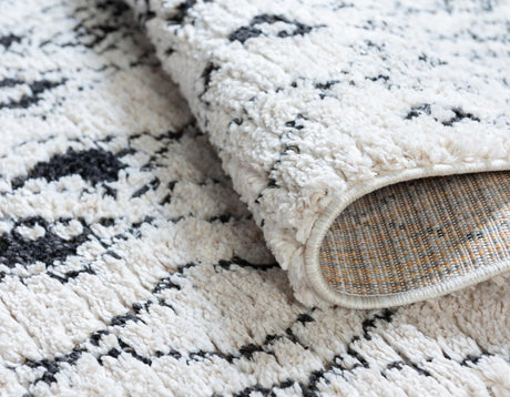 Ivory 3' x 10' Morocco Runner Area Rug 100% Polyester Traditional Classic Carpet for Moroccan Inspired Interior Design Home Decor for Sale at Rug Engine