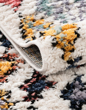 Multicolor 4' x 4' Morocco Round Rug