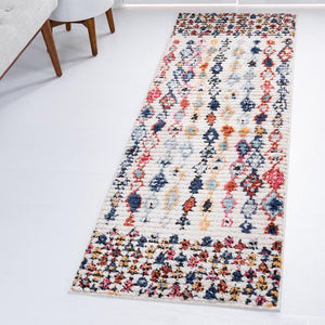 Multicolor 2' 2 x 6' Morocco Runner Rug