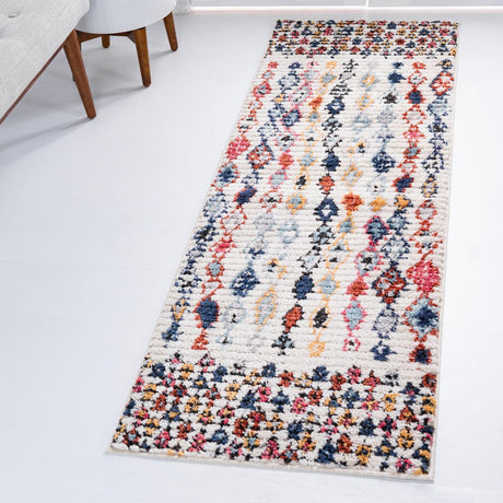 Multicolor 2' 2 x 6' Morocco Runner Rug