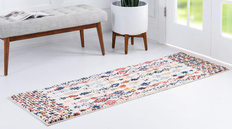 Multicolor 3' x 10' Morocco Runner Rug