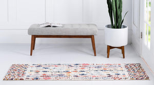 Multicolor 3' x 10' Morocco Runner Rug