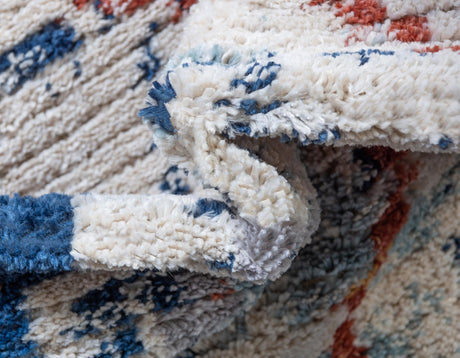 Light Blue 2' 2 x 3' 1 Morocco Rectangle Area Rug 100% Polyester Traditional Classic Carpet for Moroccan Inspired Interior Design Home Decor for Sale at Rug Engine