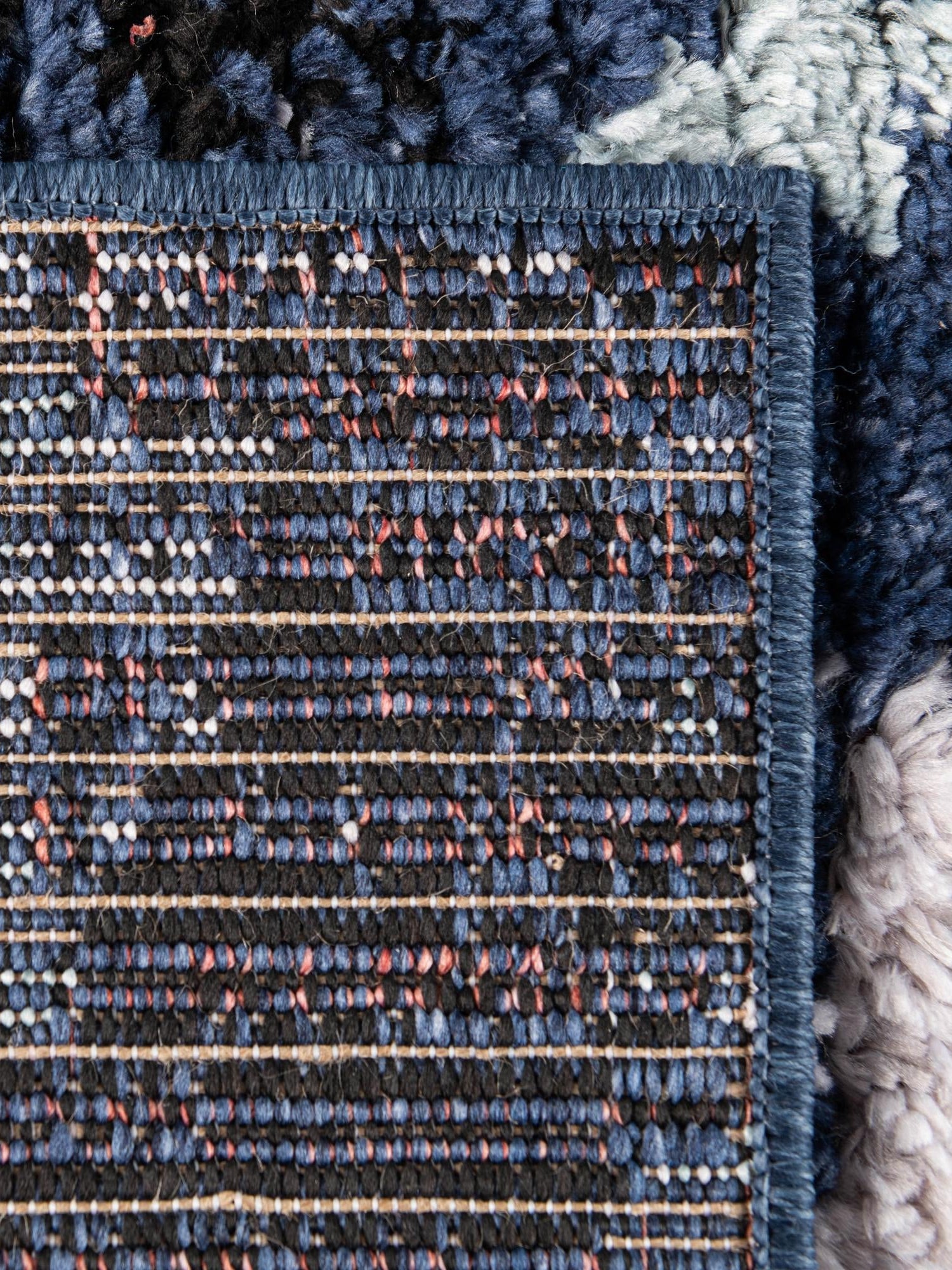 Navy Blue 2' 2 x 3' 1 Morocco Rectangle Area Rug 100% Polyester Traditional Classic Carpet for Moroccan Inspired Interior Design Home Decor for Sale at Rug Engine
