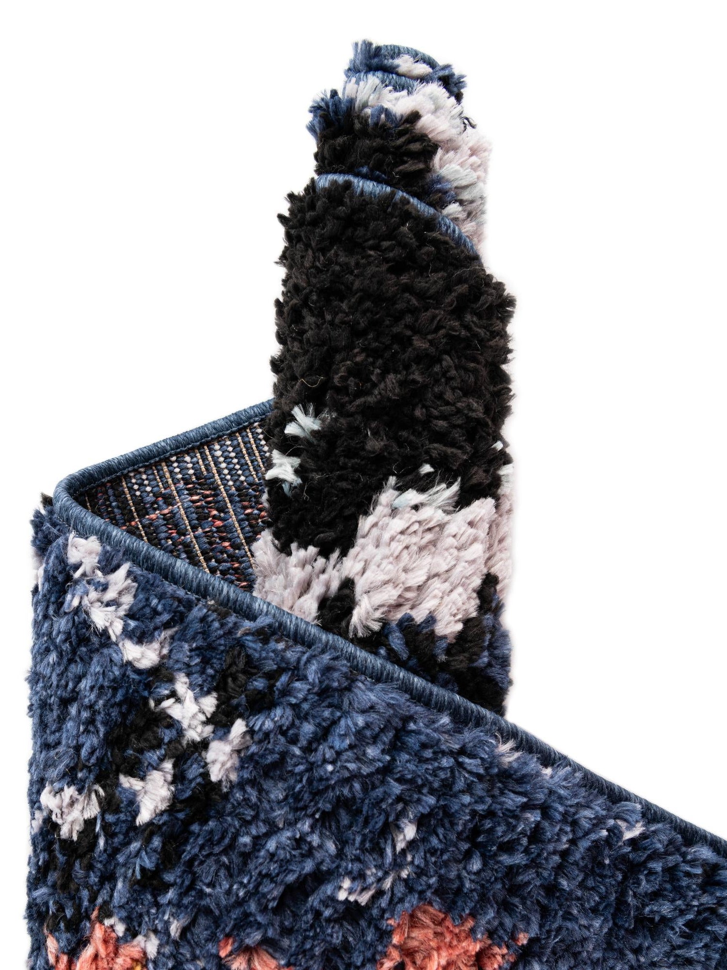 Navy Blue 2' 2 x 3' 1 Morocco Rectangle Area Rug 100% Polyester Traditional Classic Carpet for Moroccan Inspired Interior Design Home Decor for Sale at Rug Engine