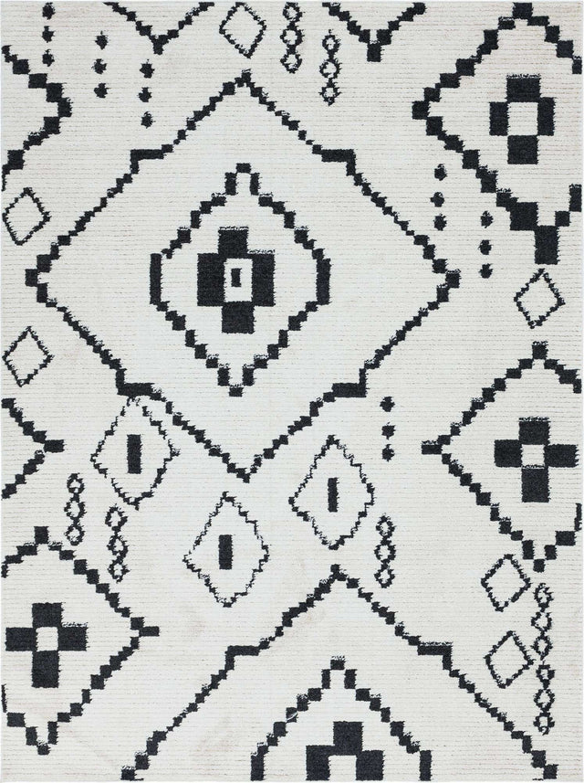 Ivory 9' x 12' 2 Morocco Rectangle Rug