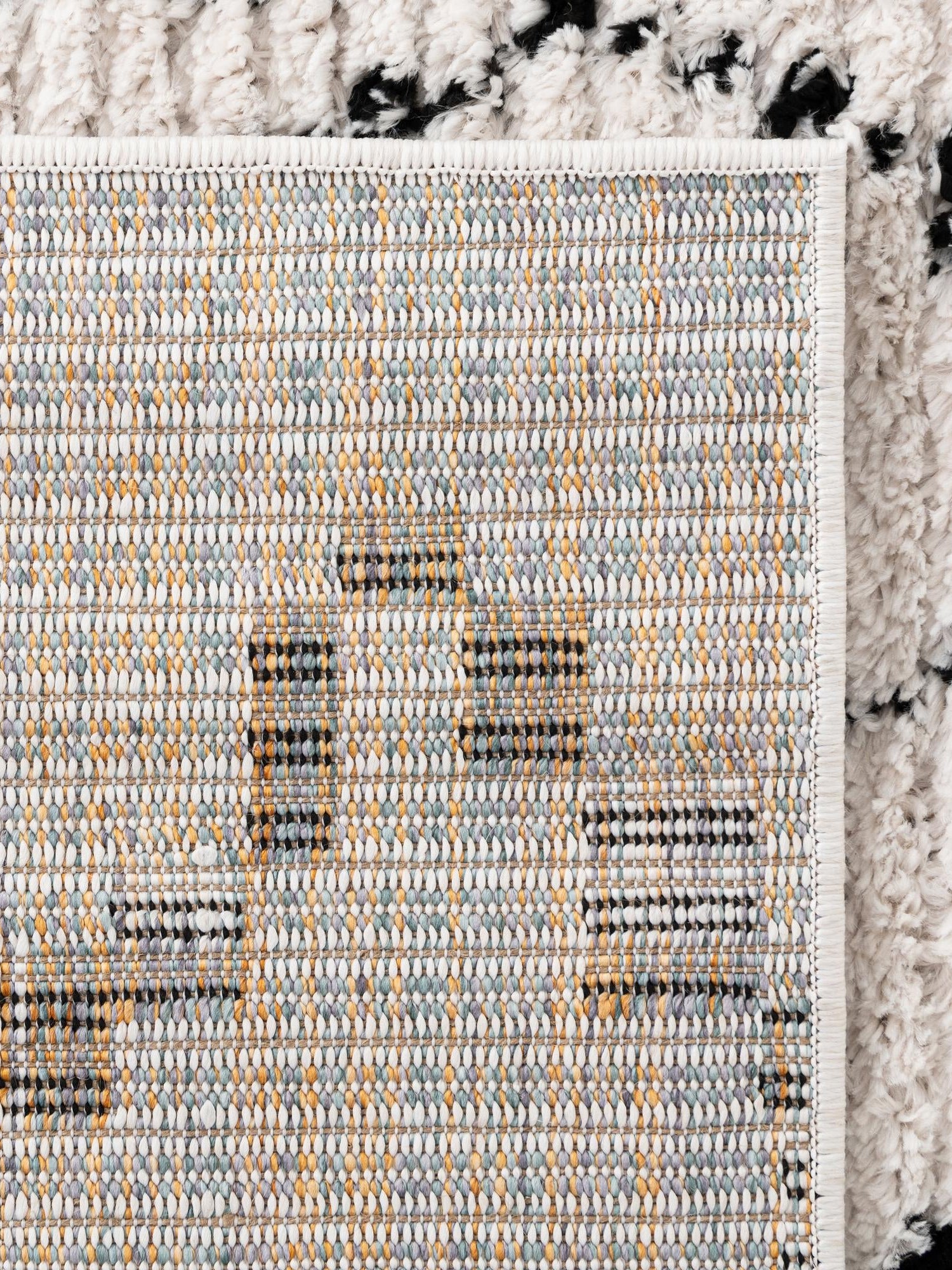 Ivory 8' x 10' Morocco Rectangle Area Rug 100% Polyester Traditional Classic Carpet for Moroccan Inspired Interior Design Home Decor for Sale at Rug Engine