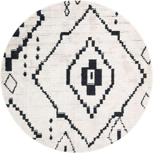 Ivory 4' 1 x 4' 1 Morocco Round Rug