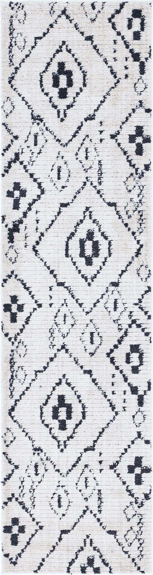 Ivory 3' x 10' Morocco Runner Rug