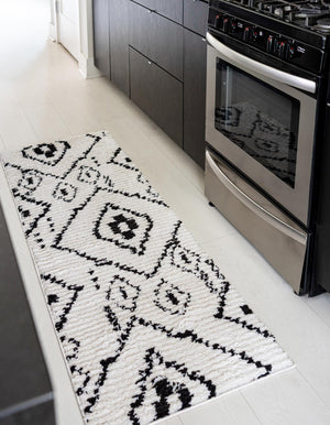Ivory 3' x 10' Morocco Runner Rug