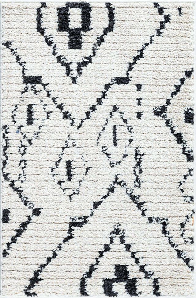 Ivory 2' 2 x 3' 1 Morocco Rectangle Rug