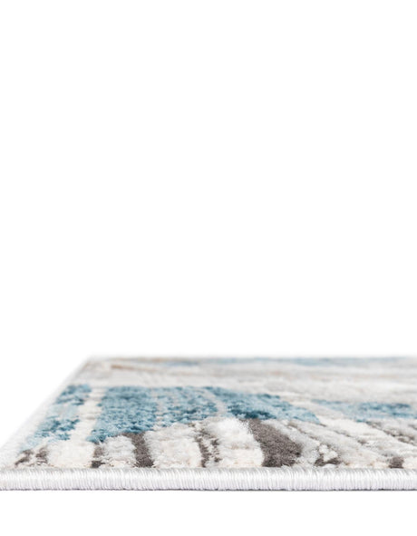 Blue 9' x 12' 2 Leipzig Rectangle Area Rug 75% Polypropylene & 25% Polyester Modern Contemporary Carpet for Kitchens, Bedroom, Living Room Home Decor for Sale at Rug Engine