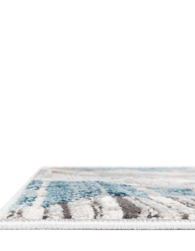 Blue 9' x 12' 2 Leipzig Rectangle Area Rug 75% Polypropylene & 25% Polyester Modern Contemporary Carpet for Kitchens, Bedroom, Living Room Home Decor for Sale at Rug Engine