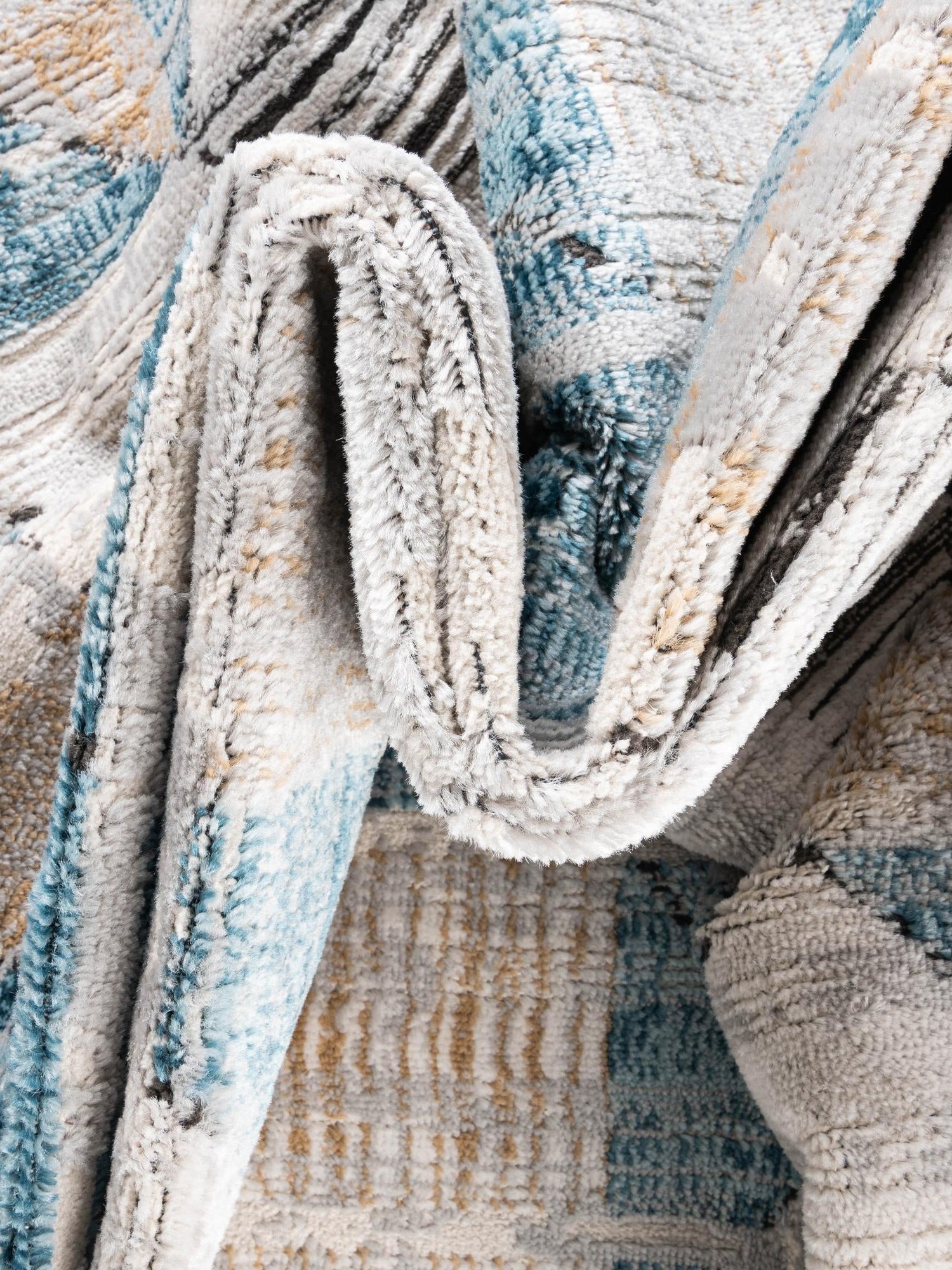 Blue 9' x 12' 2 Leipzig Rectangle Area Rug 75% Polypropylene & 25% Polyester Modern Contemporary Carpet for Kitchens, Bedroom, Living Room Home Decor for Sale at Rug Engine