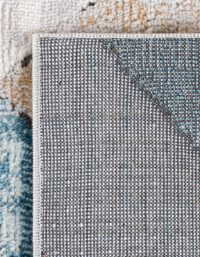Blue 9' x 12' 2 Leipzig Rectangle Area Rug 75% Polypropylene & 25% Polyester Modern Contemporary Carpet for Kitchens, Bedroom, Living Room Home Decor for Sale at Rug Engine