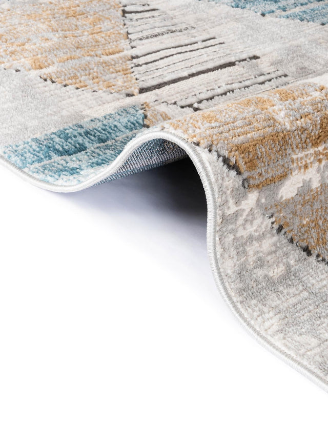 Blue 9' x 12' 2 Leipzig Rectangle Area Rug 75% Polypropylene & 25% Polyester Modern Contemporary Carpet for Kitchens, Bedroom, Living Room Home Decor for Sale at Rug Engine