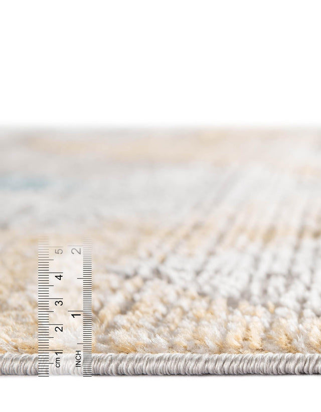 Blue 7' 1 x 10' Leipzig Rectangle Area Rug 75% Polypropylene & 25% Polyester Modern Contemporary Carpet for Kitchens, Bedroom, Living Room Home Decor for Sale at Rug Engine