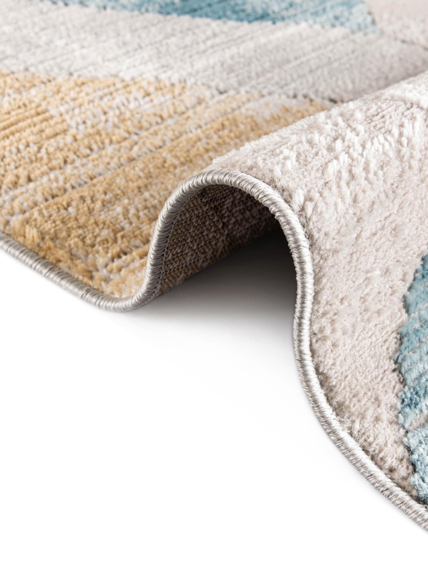 Blue 7' 1 x 10' Leipzig Rectangle Area Rug 75% Polypropylene & 25% Polyester Modern Contemporary Carpet for Kitchens, Bedroom, Living Room Home Decor for Sale at Rug Engine