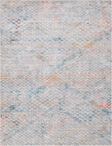 Multicolor 9' x 12' 2 Leipzig Rectangle Area Rug 75% Polypropylene & 25% Polyester Modern Contemporary Carpet for Kitchens, Bedroom, Living Room Home Decor for Sale at Rug Engine
