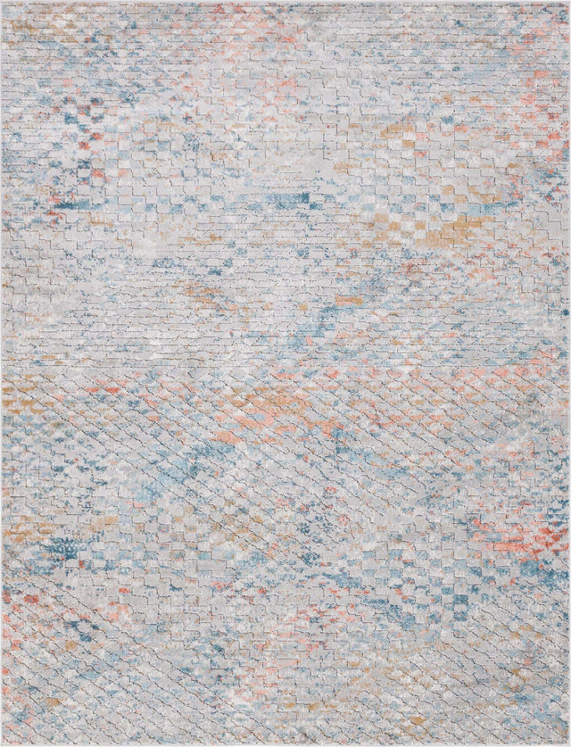 Multicolor 9' x 12' 2 Leipzig Rectangle Area Rug 75% Polypropylene & 25% Polyester Modern Contemporary Carpet for Kitchens, Bedroom, Living Room Home Decor for Sale at Rug Engine
