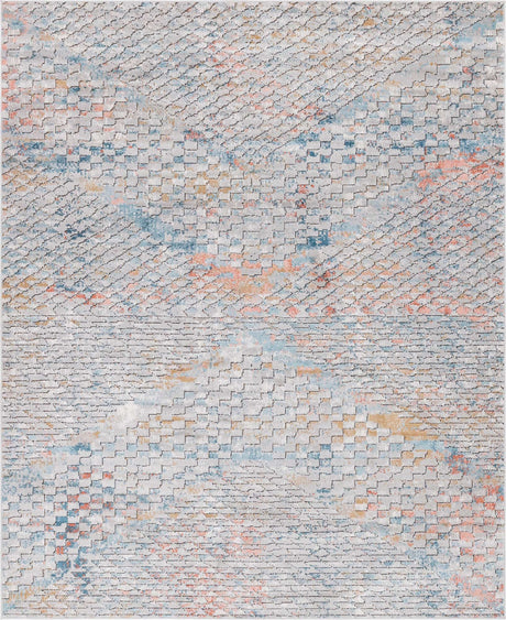 Multicolor 8' x 10' Leipzig Rectangle Area Rug 75% Polypropylene & 25% Polyester Modern Contemporary Carpet for Kitchens, Bedroom, Living Room Home Decor for Sale at Rug Engine