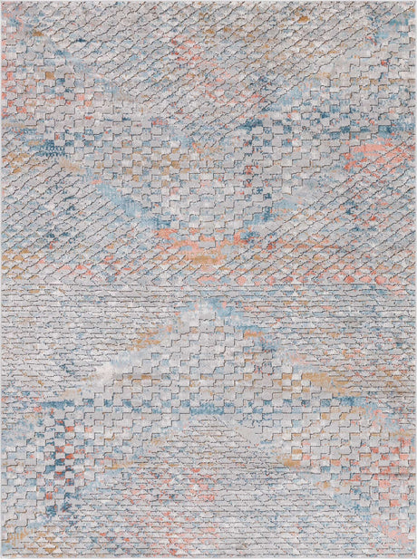 Multicolor 8' x 11' Leipzig Rectangle Area Rug 75% Polypropylene & 25% Polyester Modern Contemporary Carpet for Kitchens, Bedroom, Living Room Home Decor for Sale at Rug Engine