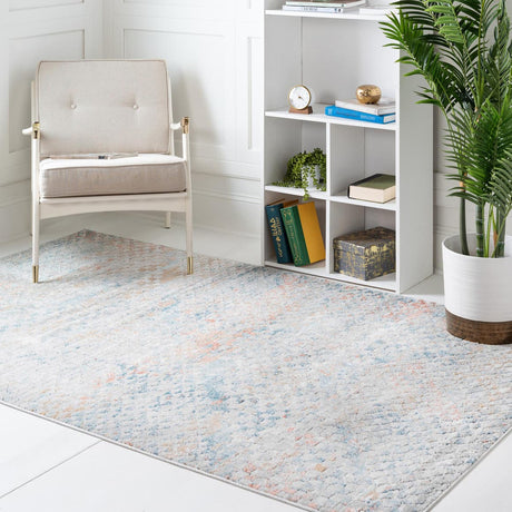 Multicolor 10' x 13' 1 Leipzig Rectangle Area Rug 75% Polypropylene & 25% Polyester Modern Contemporary Carpet for Kitchens, Bedroom, Living Room Home Decor for Sale at Rug Engine