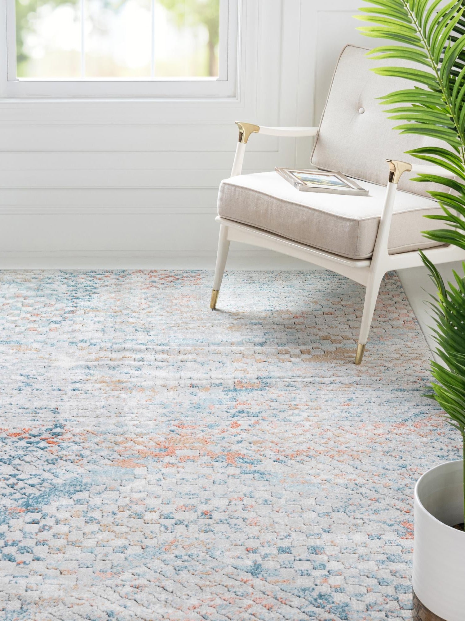 Multicolor 10' x 13' 1 Leipzig Rectangle Area Rug 75% Polypropylene & 25% Polyester Modern Contemporary Carpet for Kitchens, Bedroom, Living Room Home Decor for Sale at Rug Engine