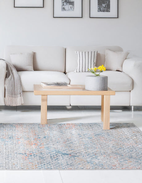 Multicolor 10' x 13' 1 Leipzig Rectangle Area Rug 75% Polypropylene & 25% Polyester Modern Contemporary Carpet for Kitchens, Bedroom, Living Room Home Decor for Sale at Rug Engine