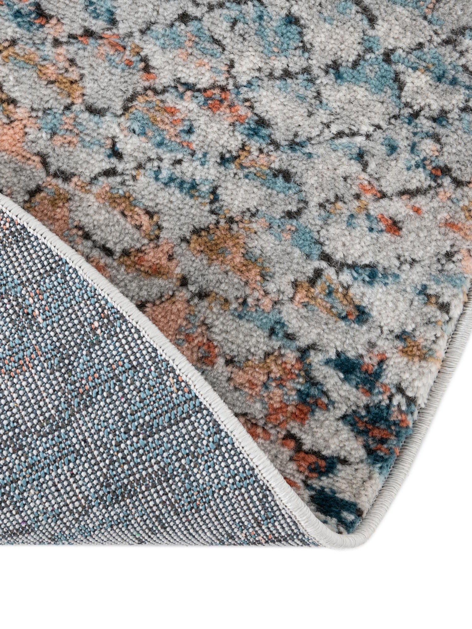 Multicolor 3' 3 x 3' 3 Leipzig Round Area Rug 75% Polypropylene & 25% Polyester Modern Contemporary Carpet for Kitchens, Bedroom, Living Room Home Decor for Sale at Rug Engine
