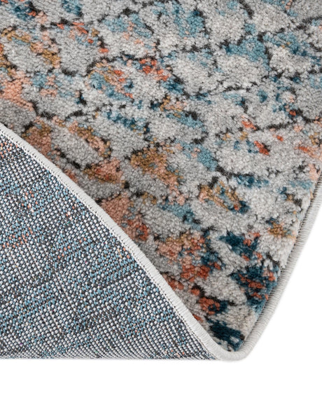 Multicolor 3' 3 x 3' 3 Leipzig Round Area Rug 75% Polypropylene & 25% Polyester Modern Contemporary Carpet for Kitchens, Bedroom, Living Room Home Decor for Sale at Rug Engine
