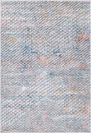 Multicolor 4' 1 x 6' 1 Leipzig Rectangle Area Rug 75% Polypropylene & 25% Polyester Modern Contemporary Carpet for Kitchens, Bedroom, Living Room Home Decor for Sale at Rug Engine