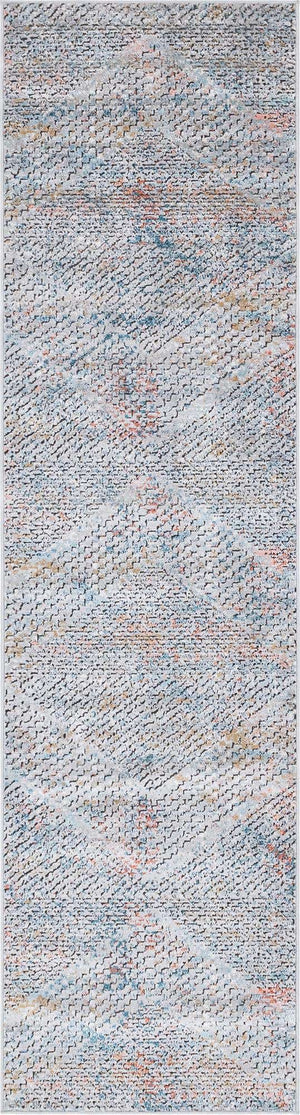 Multicolor 2' 7 x 10' Leipzig Runner Area Rug 75% Polypropylene & 25% Polyester Modern Contemporary Carpet for Kitchens, Bedroom, Living Room Home Decor for Sale at Rug Engine