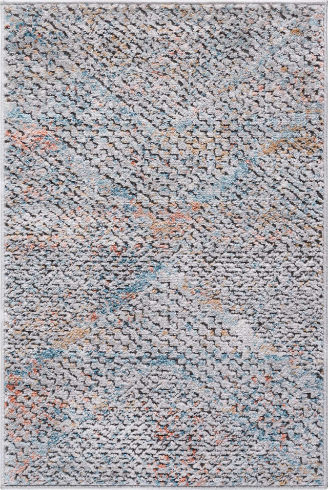 Multicolor 2' 2 x 3' 1 Leipzig Rectangle Area Rug 75% Polypropylene & 25% Polyester Modern Contemporary Carpet for Kitchens, Bedroom, Living Room Home Decor for Sale at Rug Engine