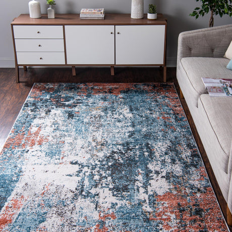 Multicolor 8' x 10' Leipzig Rectangle Area Rug 75% Polypropylene & 25% Polyester Modern Contemporary Carpet for Kitchens, Bedroom, Living Room Home Decor for Sale at Rug Engine