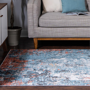 Multicolor 8' x 10' Leipzig Rectangle Area Rug 75% Polypropylene & 25% Polyester Modern Contemporary Carpet for Kitchens, Bedroom, Living Room Home Decor for Sale at Rug Engine