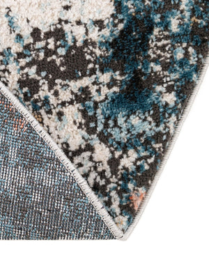 Multicolor 3' 3 x 3' 3 Leipzig Round Area Rug 75% Polypropylene & 25% Polyester Modern Contemporary Carpet for Kitchens, Bedroom, Living Room Home Decor for Sale at Rug Engine